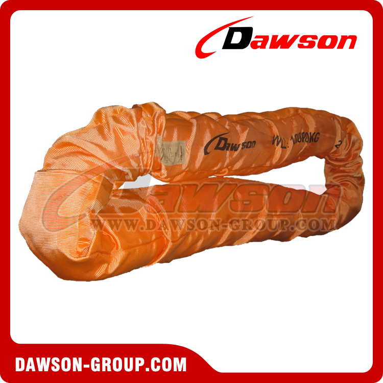 WLL 80T Polyester Round Slings