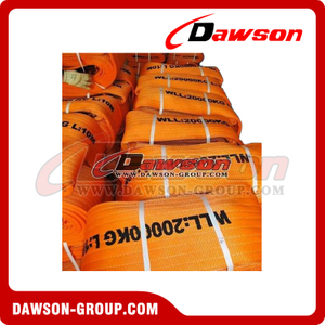 WLL 20 Ton Heavy Duty Polyester Webbing Slings - Lifting Slings