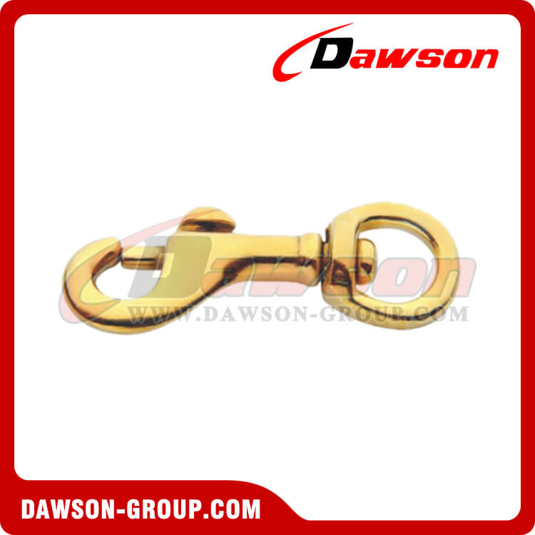 350B Bolt Snap Swivel Round Eye, solid brass round eye bolt snap