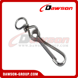 Simplex Hook with Swivel Nickel Plated, Simplex Hooks DIN 5287 Form B
