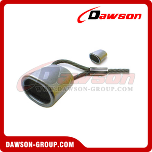 DS-506 Duplex Non-Tapered Sleeves Wire Rope Steel Oval Sleeves