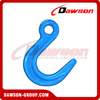 DS1074 G100 Forged Alloy Steel Eye Foundry Hook, Large Opening Hook