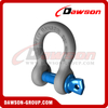 Dawson Brand Hot Dip Galvanized US Type DG209 Bow Shackle with Screw Pin, S6 High Strength Screw Pin Anchor Shackle