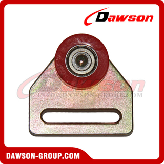 Zinc Plated Steel Roller with Red Wheel-Ball Bearing for Truck Part