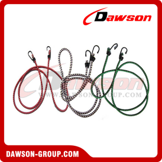 Elastic Cords, Bungee Cords With Plastic Safety Hooks