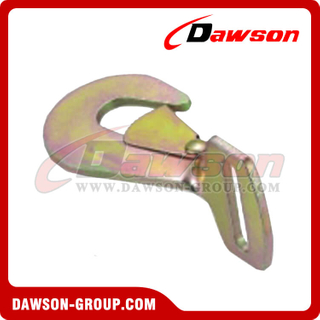 DSWH035 BS 5000KG / 11000LBS 50mm Zinc Plated Flat Twisted Snap Hook
