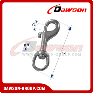 Stainless Steel Swivel Bolt Snap Hook