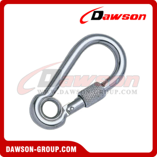 Stainless Steel Snap Hook with Eyelet and Screw