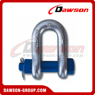 US Type Forged Alloy High Tensile Bolt Type Chain Shackle with Safety Pin and Nut