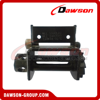 Portable Winch - Bottom or Side Mounted - Flatbed Truck Winches for Cargo Lashing Straps