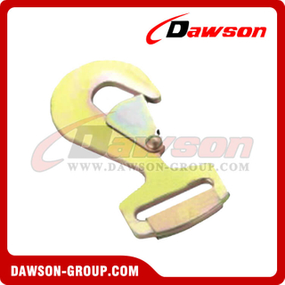 DSWH036 BS 5000KG / 11000LBS 2" Zinc Plated Metal Flat Snap Hook