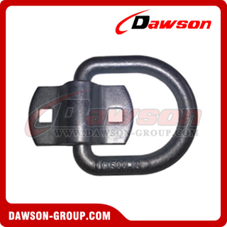 1/2" D-Ring With Double-Hole Bracket - Flatbed Truck Tie Down Accessories
