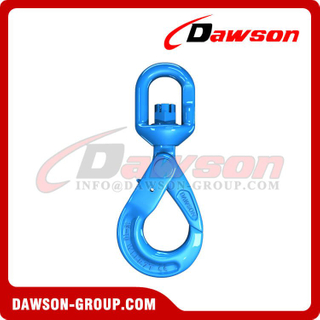 DS1007 G100 European Type Swivel Self-Locking Hook for Crane Lifting Chain Slings