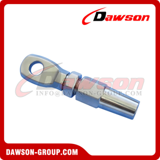 AISI316 Stainless Steel Wire Rope Swageless Eye Terminal, Metric