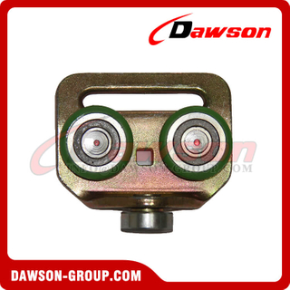 Zinc Plated Steel Roller With Plastic Green Color for Curtain Truck