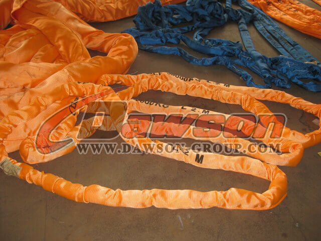 WLL 40T Polyester Round Slings AS 4497, 40000KG Heavy Duty Round