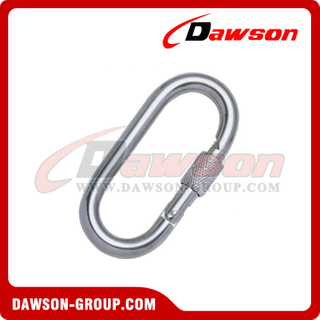 Stainless Steel Straight Snap Hook with Screw