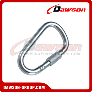 Stainless Steel D Type Snap Hook with Screw