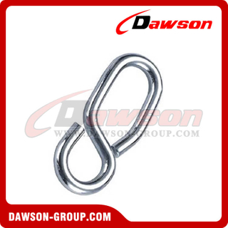 Rope Shortening 8-Shaped Hook Without Tongue Zinc Plated