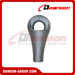 High Grade Drop Forged Cast Steel Rope Pear Socket for Steel Wire Rope