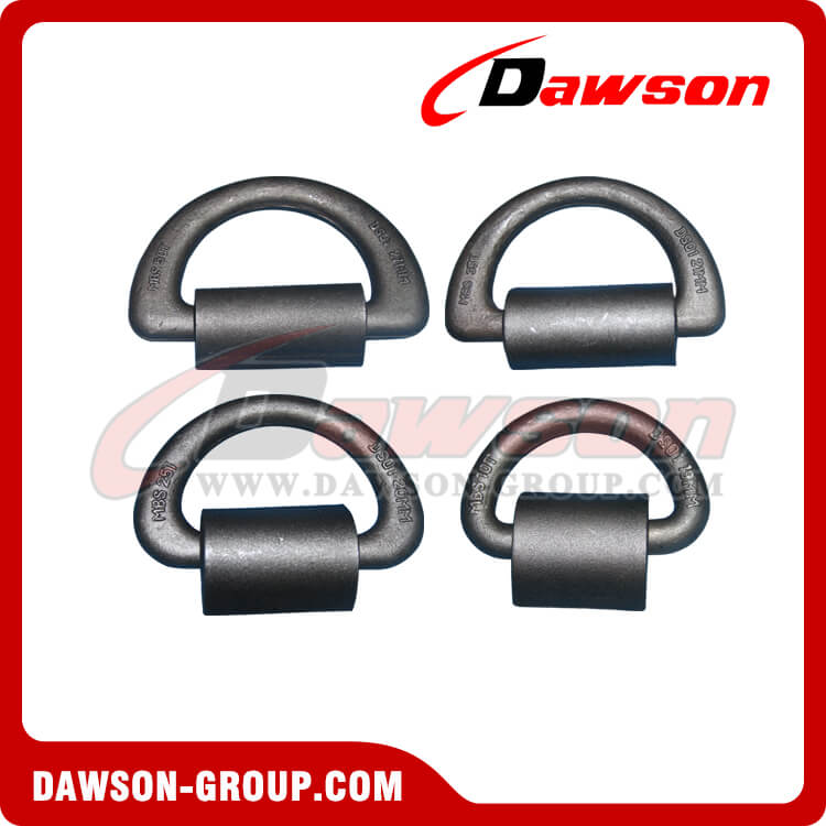 Heavy Duty Forged Lifting D Rings, Weld on D-Ring with Strap BL 50T / 36T / 25T / 10T