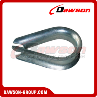 G411 Standard Wire Rope Thimbles, Electric Galvanized Light Duty Wire Rope Thimble
