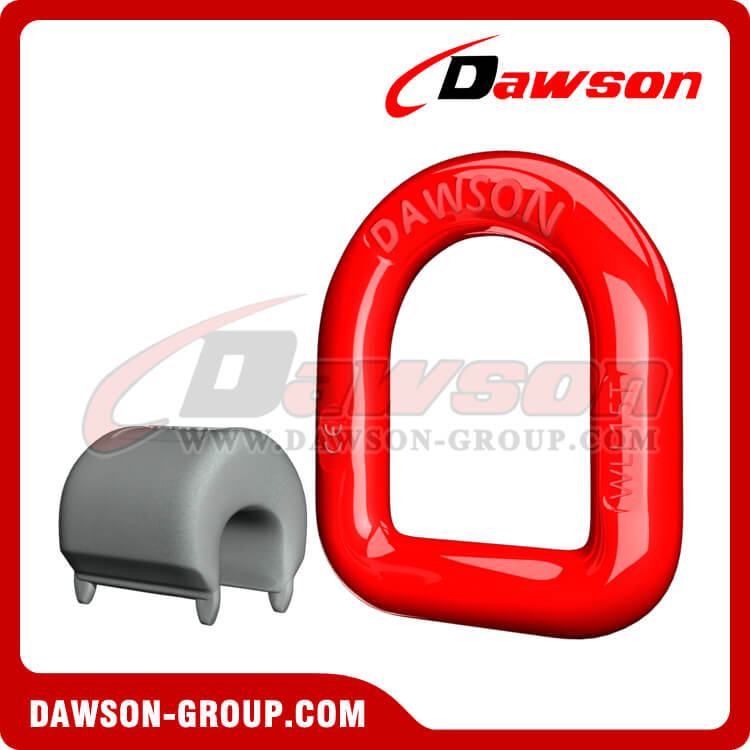 DS344 G80 Weld on Lifting D Rings, Grade 80 Weld-on Pivoting D Link