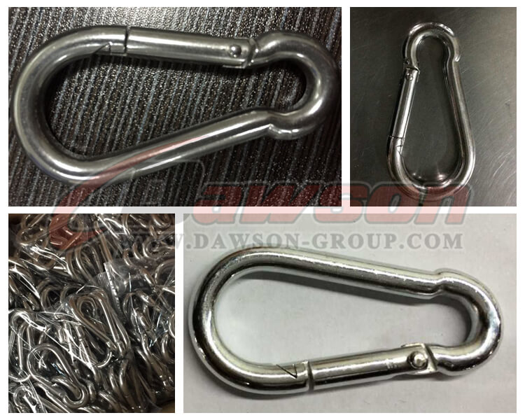 DIN5299, galvanised steel TP snap hooks pack of 10