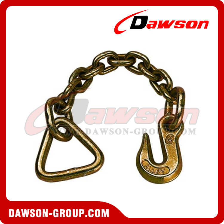 NACM2010 Grade 43 Binder Chain, Chain Anchor, US Standard Chain With Delta and Grab Hook Each On One End