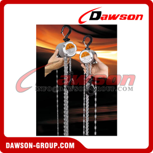 250KG 500KG 1000KG Aluminum Alloy Chain Hoist, 0.25 Ton 0.5T 1 Ton Chain Block for Construction Site Lifter