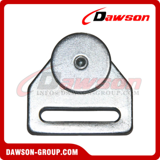 White Zinc Plated Steel Roller with Wheel-Ball Bearing for Truck Trailer Parts