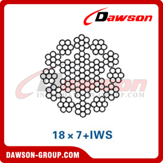 Steel Wire Rope Construction(18×7+IWS)(18×19S+IWS), Wire Rope for Construction Machinery 