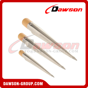 Stainless Steel Marine Splicing Spikes Tools for Fiber Rope, Boat Rope Splicing Spike FID with Wood Handle, Marine Accessories
