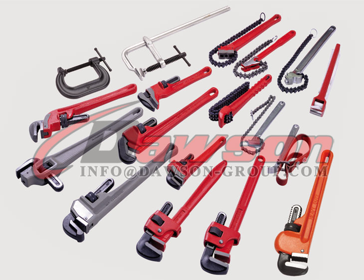 DSTD0404 Spanish Type Pipe Wrench, Pipe Wrench with Crv steel handle