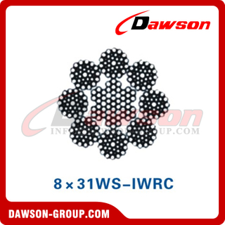 Steel Wire Rope Construction(8×31WS-IWRC)(8×36WS-IWRC), Wire Rope for Port Machinery 