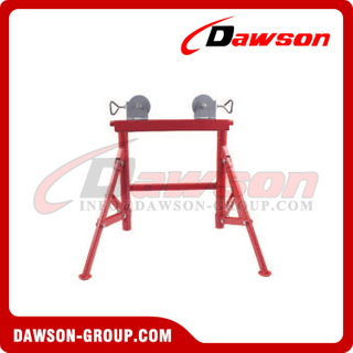 DSTD1108A Adjustable Stand with Steel Rollers, High Foldable, Low Foldable, Pipe Grip Tools