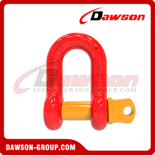 DS759 Grade G8 T8 Screw Type Alloy Dee Shackle, Chain Shackle with Screw Pin for Lifting