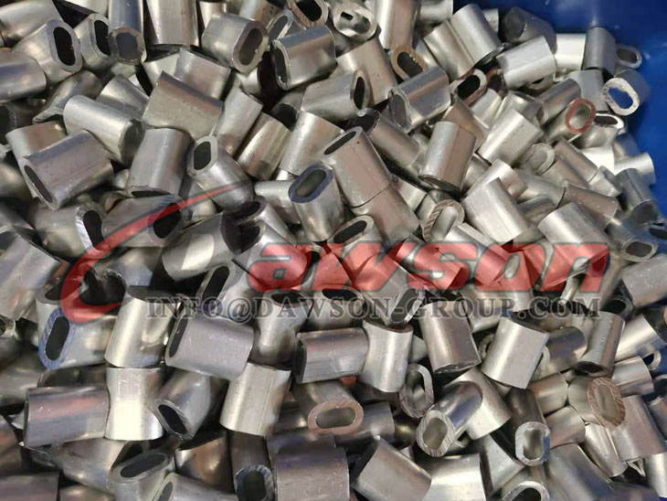 EN 13411 Wire Rope Aluminum Ferrules Form C with Inspection Hole, Aluminum Wire Rope Ferrule