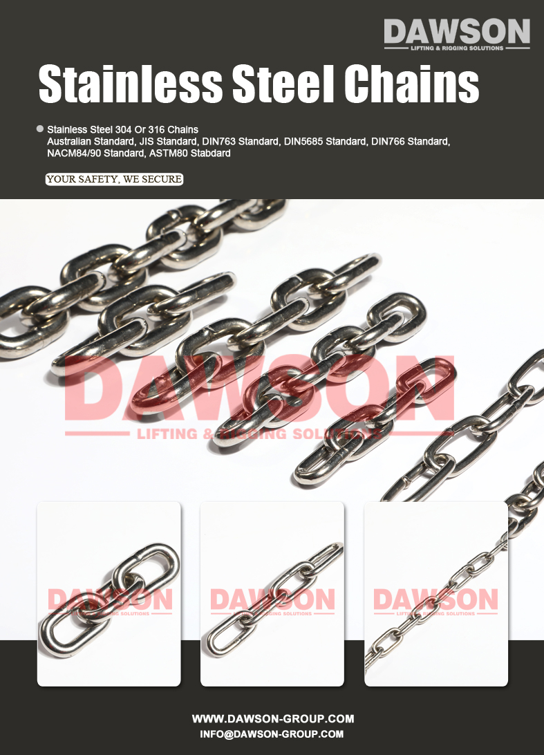 Stainless Steel DIN5685A Short Link Chain - Dawson Group Ltd. - China ...