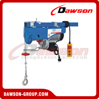 DS1000B 12M 20M 30M 40M Mini Electric Hoist with with Quick Installation Hook, Electric Wire Rope Hoist Type B