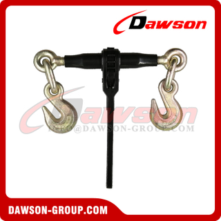 Heavy Duty Ratchet Type Load Binder with Hooks for Lashing ( One Piece Handle )