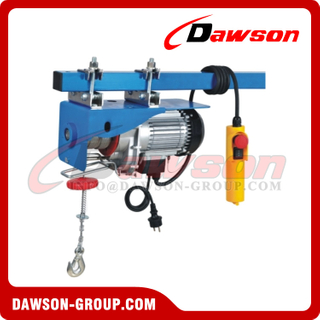 DS400G 12m / 18m New Mini Electric Hoist with Qucik-Lock Hook, Electric Wire Rope Hoist Type G