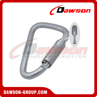 DSJ-1198 Full Body Safety Harness Steel Carabiner, D-shape Offset Rock Climbing Carabiner