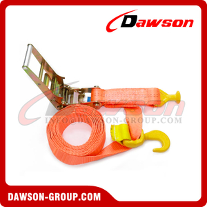 MBL 20T Lashing Belt with Fix Type J Hook and Swivel Type J Hook