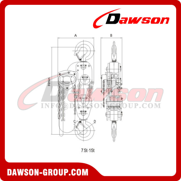 DS-AC-C Marine Anti-corrosion Chain Hoist, Subsea Chain Block, Marine Chain Hoist