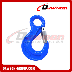 DS1039 G100 Forged Steel Eye Sling Hook with Latch for Chain Slings