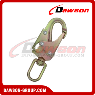 DSJ-2211 Steel Snap Hook for Climbing And Emergency Rescue, Full Body Harness Swivel Snap Hook