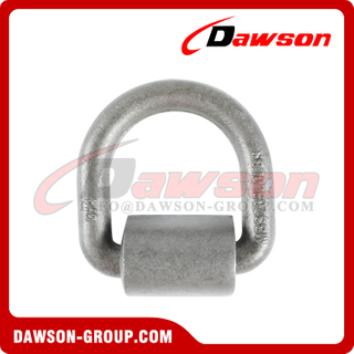 3/4'' MBS 26500LBS Drop Forged Weld on D Ring with Wrap Pad For Lashing