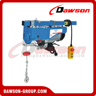 DS999A 12M Upgrade Mini Electric Hoist with Quick Installation Hook, Electric Wire Rope Hoist Type A
