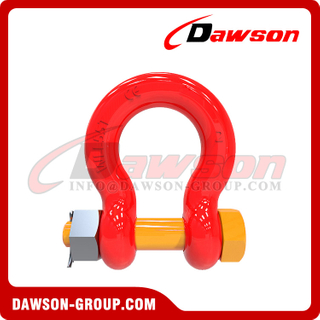 DS756 G8 Bolt Type Alloy Bow Shackle, Anchor Shackle with Safety Pin